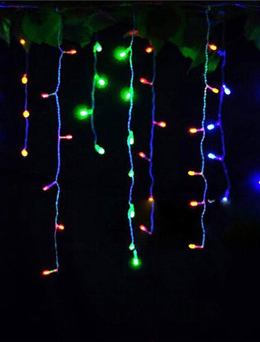  Guirlandes lumineuses rideau LED solaires 3x0,5m 4mx0,6m 5x0,8 24V basse tension télécommandée guirlande lumineuse à double usage pour décoration de jardin de fête extérieure