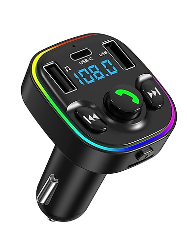  FM-Transmitter Bluetooth Auto Ausrüstung Auto Freisprecheinrichtung Bluetooth Kurzschlussschutz Multi – Ausgabe Kartenleser Lautsprecher Auto