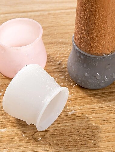  40 Uds. Cubierta de pie de pata de silla o mesa taburete de silicona antideslizante cubierta de pie mudo cubierta protectora de mesa y silla almohadilla de pie resistente al desgaste