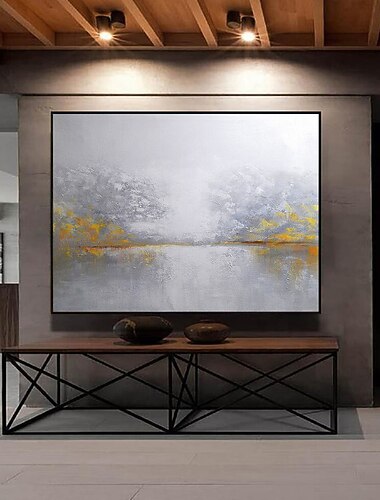  Pittura A Olio Fatta A Mano Su Tela Decorazione Della Parete Di Arte Astratta Coltello Pittura Paesaggio Giallo Per La Decorazione Domestica Pittura Arrotolata Senza Cornice Non Allungata