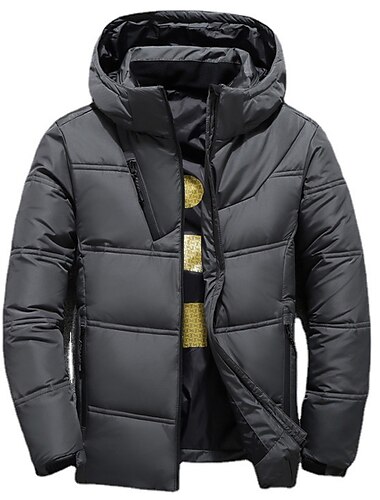  Herren puffer jacket Winter Herbst Daune warm Windundurchlässig Atmungsaktiv Leichtgewichtig Schwarz Rote Dunkelgray Weste