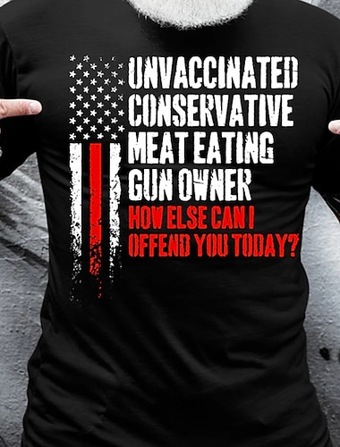  Día de los Veteranos Camiseta de Hombre Patriota Patriótica Veterano Gráfico Letra Camiseta Estilo Casual 100% Algodón Camiseta Gráfica de Manga Corta Camiseta Negra Vino Rojo Cómoda Ropa Casual de