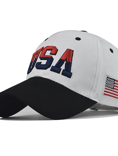  1 шт., высокое качество, хлопковая бейсболка с американским флагом для мужчин, вышивка, США, бейсболка для мужчин &женская шляпа дальнобойщика
