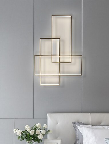  applique da parete dimmerabile a filo plafoniera led metallo stratificato stile moderno finiture verniciate eleganti 220-240v