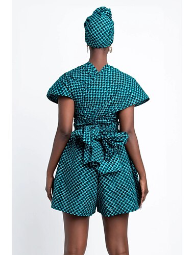  Dam Byxdress Moderna afrikanska kläder Boho Afrikanskt tryck Kitenge Huvudsaklig skådespelare Maskerad Vuxen Klänning Fest