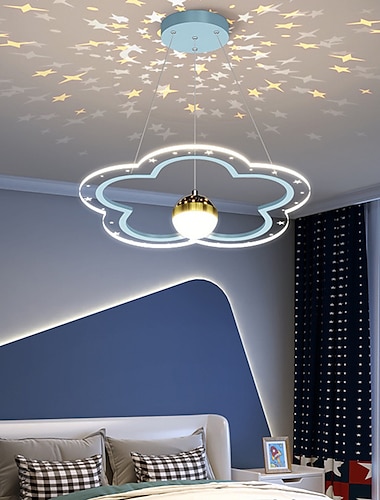  40 cm Pendelleuchte LED Beamer Licht romantische Blumendesign Lampe moderne Kinderzimmerlampe