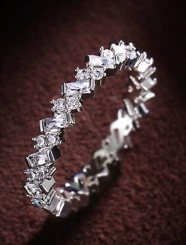  Ring Feest Klassiek Zilver Koper Eenvoudig Elegant 1 stuk / Dames