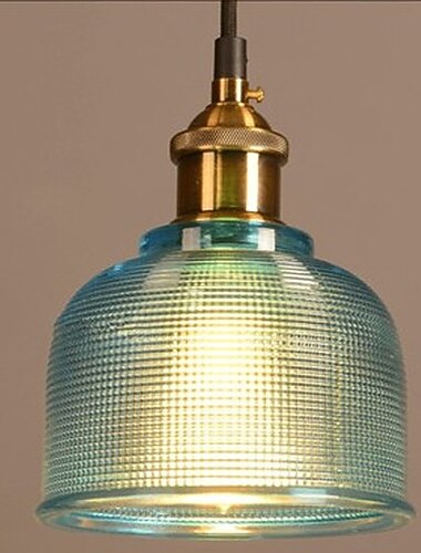  14,5 cm μονό σχέδιο κρεμαστό φως led γυαλί χαλκού vintage στυλ επιμεταλλωμένο σκανδιναβικό στυλ 220-240v
