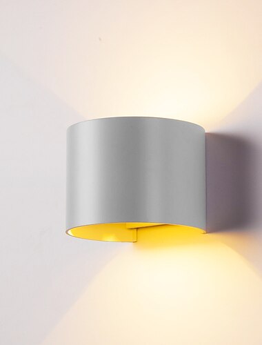  udendørs væglampe led væglampe 12w dobbelt lyskilde vandtæt justerbar lysvinkel varm hvid/hvid lys tofarvet væglampe ac85-265v