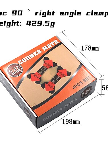  90 درجة النجارة رقيب الأثاث مقاطع تثبيت إطار الصورة الزاوية المشبك النجارة نجارة المشبك الزاوية كليب