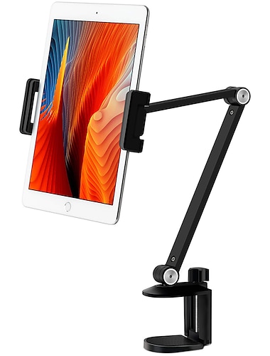  soporte del teléfono Soporte para tableta Tipo de hebilla Plegable Ajustable Soporte para teléfono para Escritorio Cabecera Oficina Compatible con Tableta Todos los teléfonos móviles Accesorio para