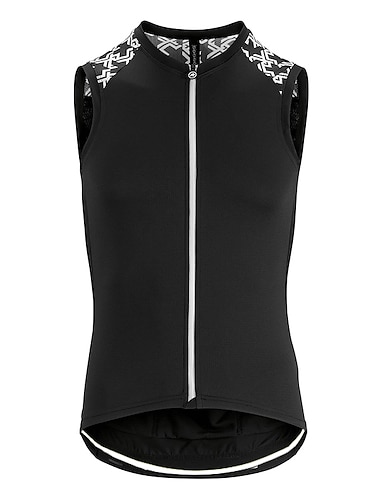  Hombre Maillot de Ciclismo Sin Mangas Bicicleta Camiseta con 3 bolsillos traseros MTB Bicicleta Montaña Ciclismo Carretera Transpirable Secado rápido Dispersor de humedad Bandas Reflectantes Negro