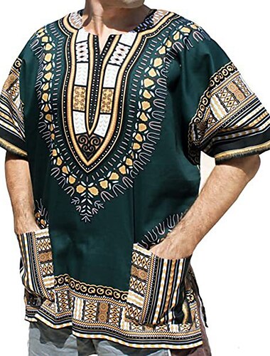  Муж. Современные африканские наряды Большие размеры Африканская печать Дашики Маскарад Взрослые Кофты Для вечеринок