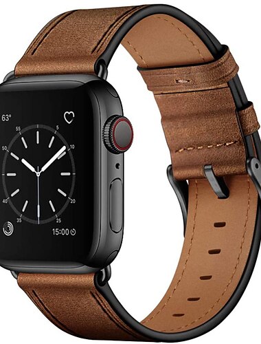  Kompatybilny z Pasek do zegarka Apple Watch 38mm 40mm 41mm 42mm 44mm 45mm 49mm Zapięcie metalowe Luksusowy Regulowany Prawdziwa skóra Wymienny pasek do zegarka na iwatch Ultra 2 Series 9 8 7 SE 6 5 4