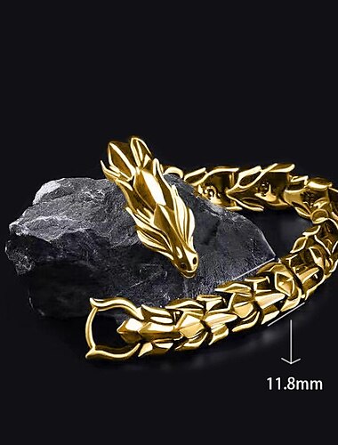  longrui grenzüberschreitende neue produkte retro drachenkopf longlin armband hip-hop herrschsüchtig übertrieben punk kiel armband großhandel