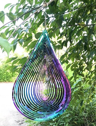  helix wind spinner windspiel outdoor anhänger handgemachtes geschenk stahl windspiel ornament garten hängen dekor art