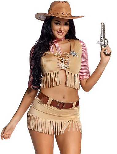  Retro Antiguo Accesorios Chica vaquera Correa A Rayas Mujer Víspera de Todos los Santos Carnaval Mascarada Carnaval Víspera de Todos los Santos Mascarada Adulto Faldas Cima Cinturón