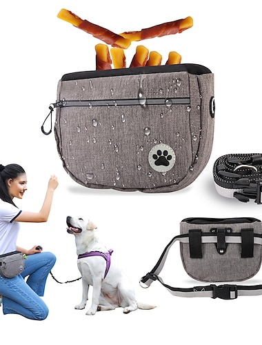  Nueva bolsa transfronteriza de refrigerios para mascotas, artefacto para caminar para perros, bolsillos para entrenamiento de mascotas, bolsa de refrigerios para entrenamiento de perros de salida