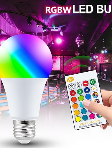  2 τεμ. 15w e27 e26 led λαμπάκι rgbw λάμπα 16 χρώματος που αλλάζει ομαλή fade flash mode strobe ir τηλεχειριστήριο διακόσμηση σπιτιού γιορτινό φως 110-240v