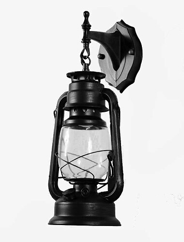  Laternenwandlampe im Landhausstil Retro-Installationswandlampe mit Glasschirm, geeignet für Schlafzimmer im Dachgeschoss, Bauernhaus, 7 Zoll tief x 15 Zoll hoch