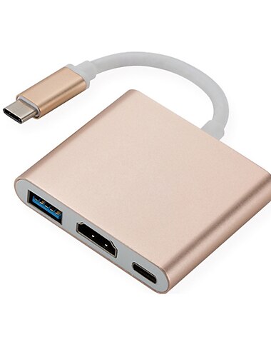  LITBest USB 3.0 USB C Naben 6 Häfen OTG USB-Hub mit HDMI 1.4 USB 3.0USB C USB3.0 * 1 Stromversorgung Für