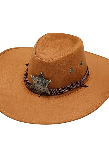  18 wiek 19 wiek Stan Teksas Kowbojski kapelusz West Cowboy amerykański Męskie Damskie Urlop Codzienne Dla dorosłych Kapelusz