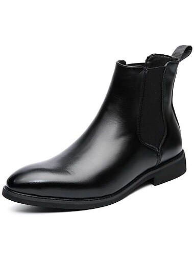  Per uomo Stivaletti Scarpe da sera Stivaletti stile Chelsea Taglie forti Classico Formale Esterno Giornaliero PU Stivaletti / tronchetti Mocassino Nero Marrone Autunno Inverno