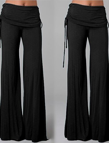  Calças de ioga de pernas largas femininas calças de cintura alta cintura alta roupa de dança calças de secagem rápida violeta branco preto yoga pilates dança esportes roupas ativas micro-elástico