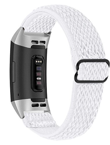  Correa de Smartwatch Compatible con Fitbit Charge 4 / Charge 3 / Charge 3 SE Charge 5 Charge 2 Nailon Reloj inteligente Correa Trenzado Ajustable Transpirable Bucle en Solo Loop Reemplazo Pulsera