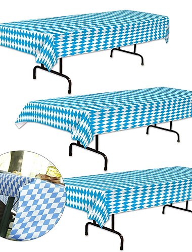  nappe oktoberfest allemande oktoberfest bavaroise nappe à carreaux bleu et blanc nappe pe
