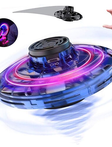 Fidget spinner fly ufo mini drone boomerang magique contrôlé à la main, jouet volant pour enfants et adultes, cadeau officiel pour garçon&amp;filles