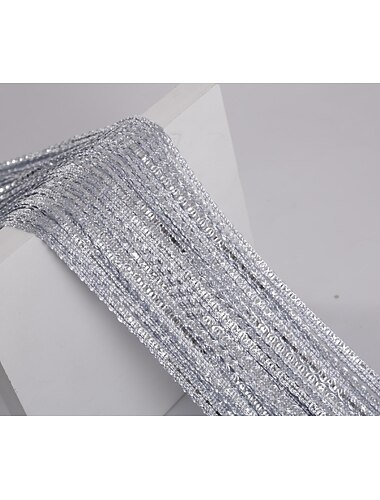  Fadenvorhänge glitzern Türvorhang Fliegenvorhang Stangentasche, Vorhänge Trennwand Fenstertür Fliegengitter für Türwand und Fensterdekoration, 100 * 200 cm