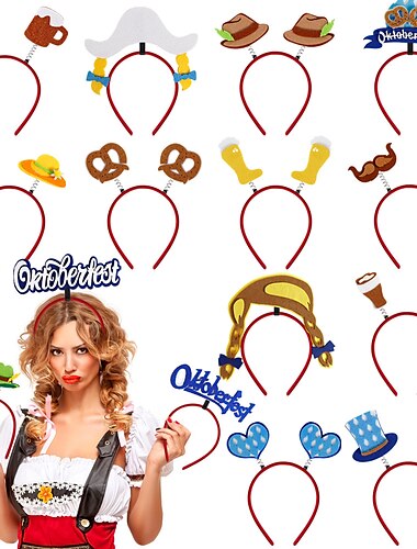  2022 nouveau bandeau de décoration allemand oktoberfest festival fête accessoires photo bière bandeau boucle de tête