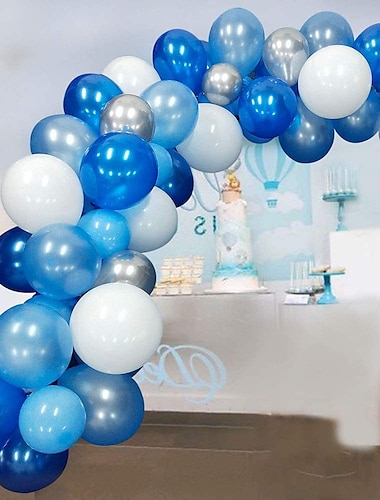  Allemand oktoberfest nacré bleu ballon ensemble glace et neige combinaison ballon chaîne paquet latex ballon fête décoration