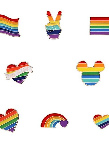  16 шт., значки для гей-прайда, аксессуары для лгбтк, булавки-love is love, эмалированные булавки для рюкзака, шляпы, лацканы, булавки для фестивалей гордости