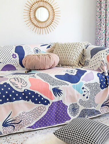  sofffilt kasta boho sofföverdrag överdrag till sektionssoffa fåtölj loveseat 4 eller 3 sits l form, sängfiltar, möbelskydd från husdjurs grunden