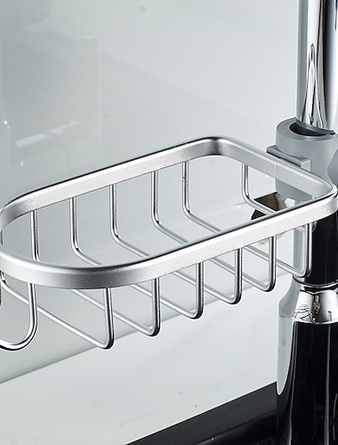  Faucet Storage Rack,Sink Organizer for Soap Sponge Brush Scrubber Sink Caddy Organizer Suitable for Most of Kitchen Faucets and Bathroom Faucets