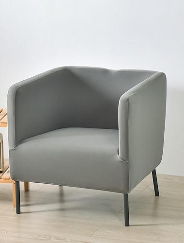  Fundas elásticas cuadradas para silla, color burdeos, fundas para sofá, protector de muebles, fundas de 1 pieza muy elásticas para sofá y silla de sala de estar, tela de licra duradera,