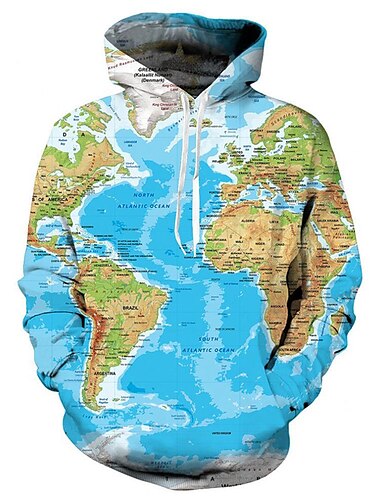  Hombre Graphic Náutico Sudadera Sudaderas Sudadera Manga Larga Sudadera con capucha Con Capucha Casual Impresión 3D Diario Deportes Ropa de calle Azul vaquero Negro Estampado Verano Primavera