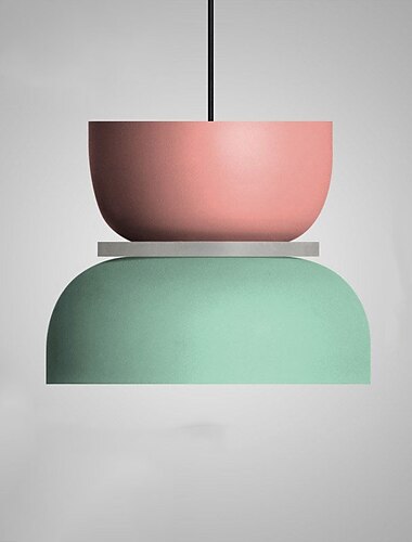  18,5 cm design unic insula cu pandantiv cu finisaje metalice stil nordic modern 85-265v