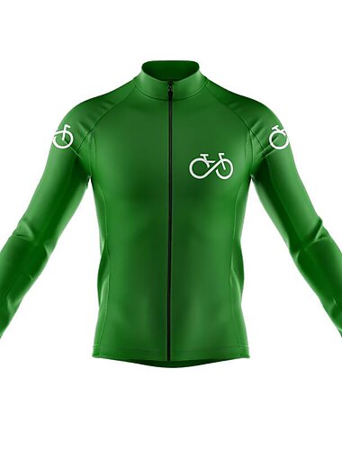  Voor heren Wielrenshirt Grafisch Lange mouw Fietsen Shirt Kleding Bovenlichaam met 3 achterzakken Bergracen Wegwielrennen Sneldrogend Reflecterende strips Achterzak Vochtregelerend Sport Zwart Wit