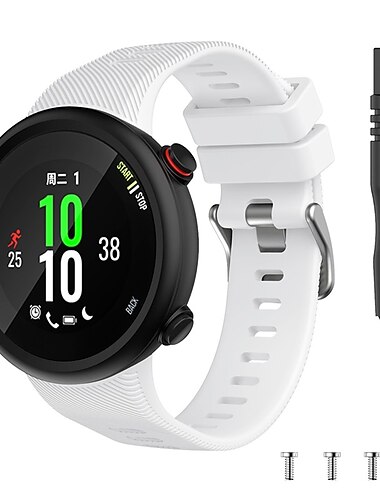  Óraszíj mert Garmin Forerunner 45S 45. előfutár Szilikon Csere Szíj Vízálló Állítható Légáteresztő Sportszíj Karszalag