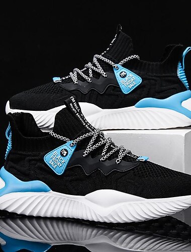  vita atletiska sneakers för män med röda accenter och snörning för bekväma och snygga sportkläder