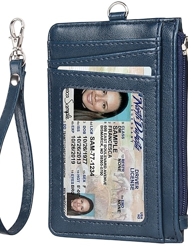  Держатель кредитных карт для мужчин и женщин RFID бизнес-идентификационная карточка чехол для проездного карманный кошелек с шнурком