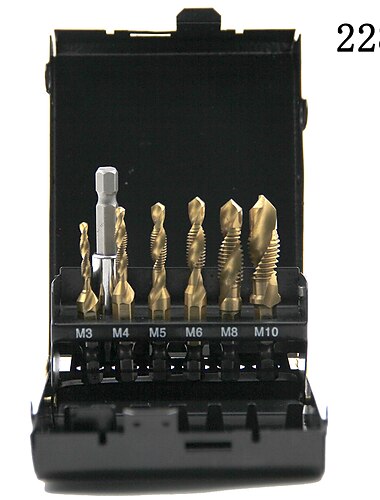  6τμχ σύνθετη βρύση hss 60mm μηχάνημα διάτρησης και τρυπήματος με ράβδο επέκτασης με σετ εργαλείων τρυπήματος και λοξοτομής