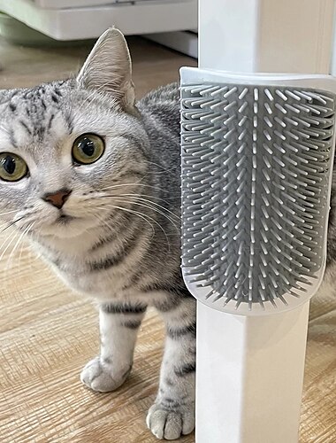  щетка для кошек уголок массаж для кошек груммер для самостоятельного ухода расческа щетка кошка трет лицо расческой для щекотки продукт для кошек дропшиппинг