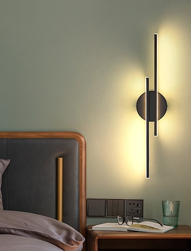  55cm-es 7w-os fali lámpa beltéri led modern kozmetikai lámpák nappali hálószoba vasaló modern falikar ip20 110-240v