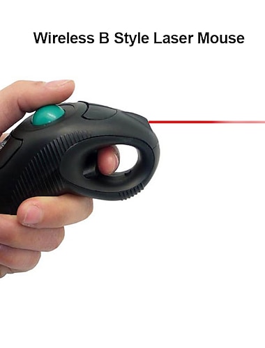  Mouse trackball sem fio ponteiro óptico portátil air laser mouse trackball mão esquerda mouse mão direita para pc laptop