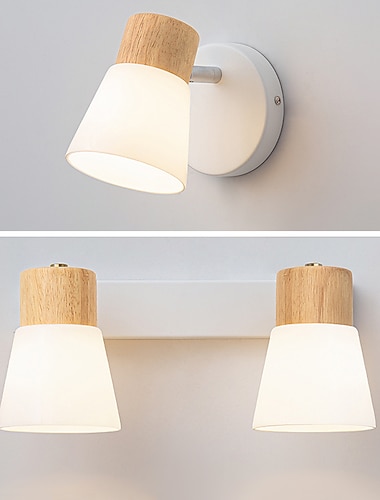  innendørs moderne nordisk stil vegglamper vegglamper sminkelamper innendørs vegglamper stue spisestue glassvegglampe 110-240 v