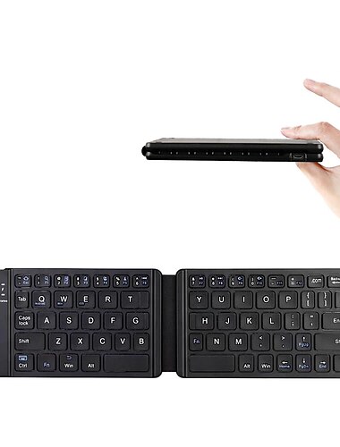  Mini teclado dobrável sem fio bluetooth teclado sem fio dobrável para ios/android/windows ipad tablet telefone